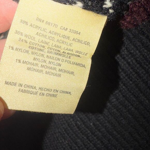 ANTHRO ANGEL OF THE NORTH Geometric Design Duster Sweater-M - Picture 9 of 10